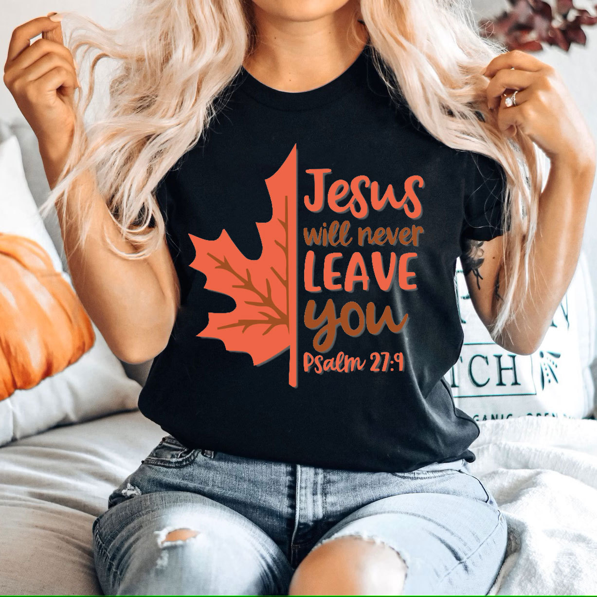 Jesus Will Never Leave You Christian T-Shirt