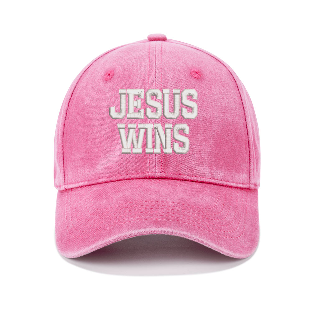 Jesus Wins Christian Couple Washed Hat