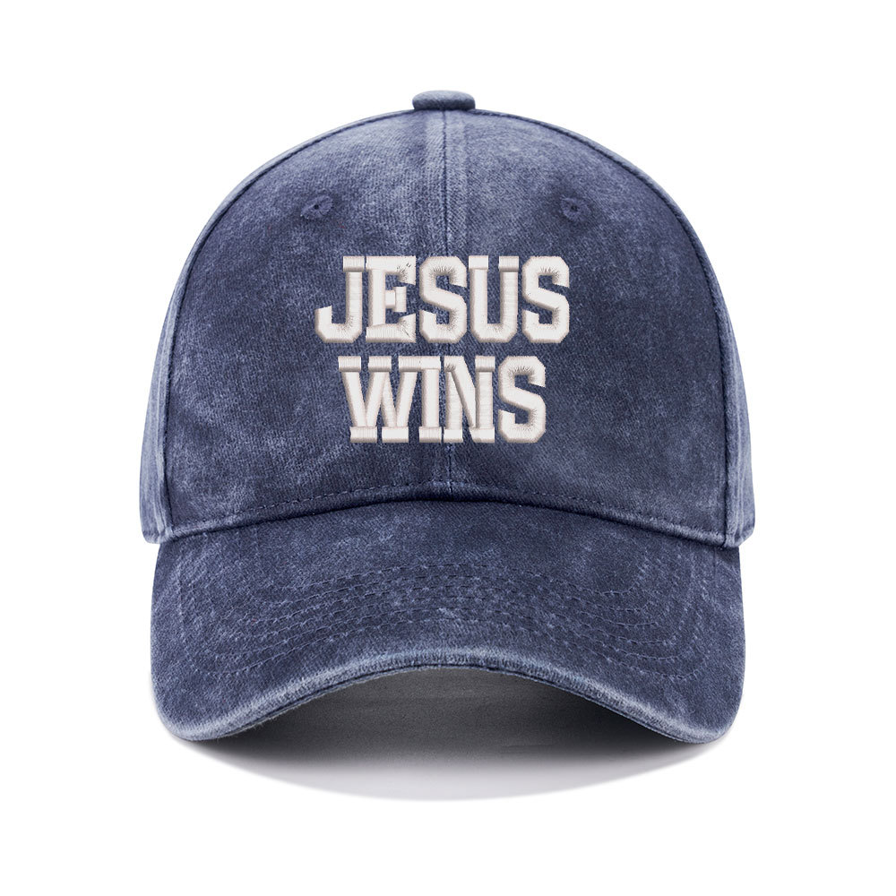Jesus Wins Christian Couple Washed Hat