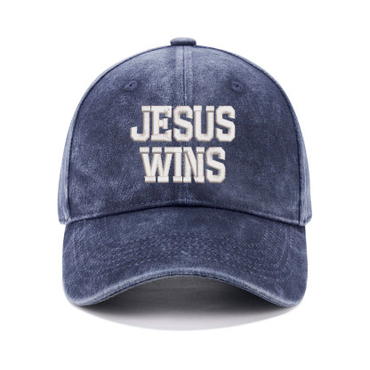 Jesus Wins Christian Couple Washed Hat
