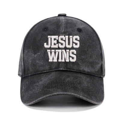 Jesus Wins Christian Couple Washed Hat