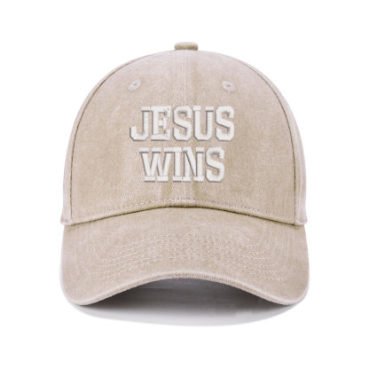 Jesus Wins Christian Couple Washed Hat