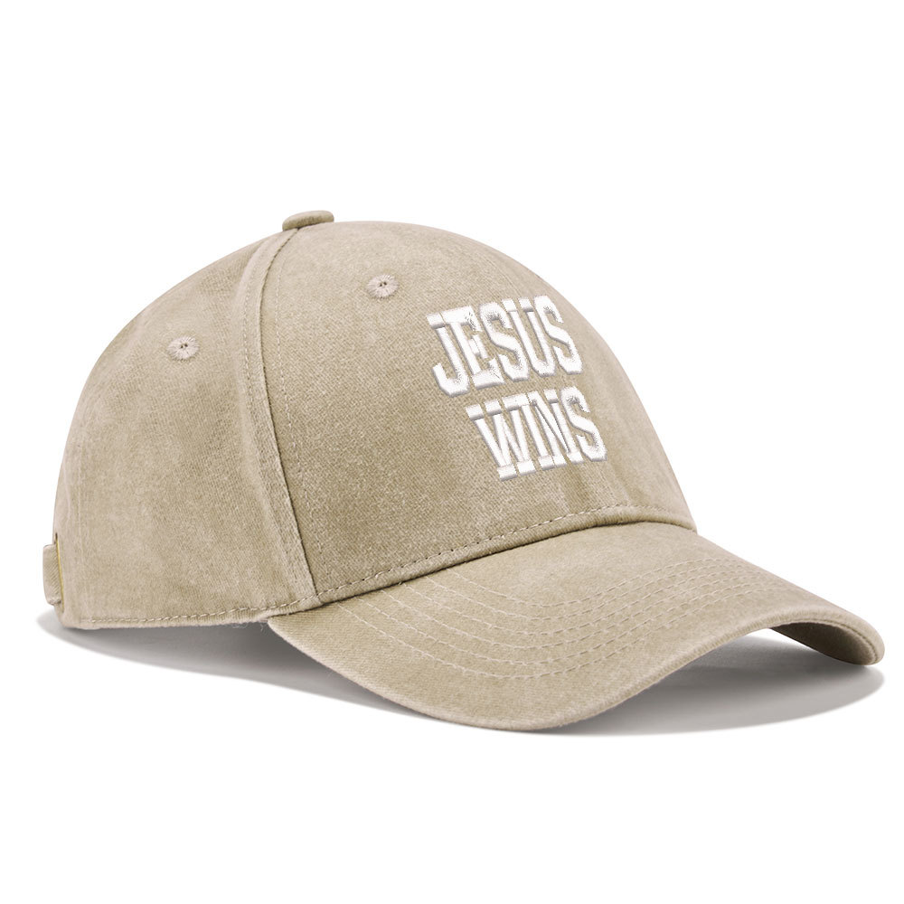 Jesus Wins Christian Couple Washed Hat