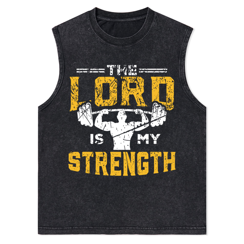 Jesus Workout The Lord Is My Strength Christian Tank Top