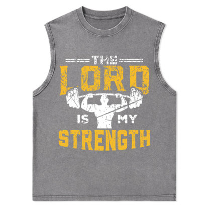 Jesus Workout The Lord Is My Strength Christian Tank Top