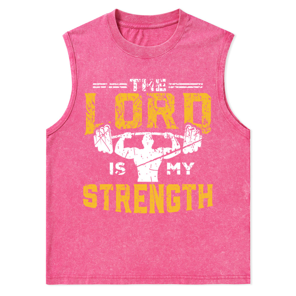 Jesus Workout The Lord Is My Strength Christian Tank Top