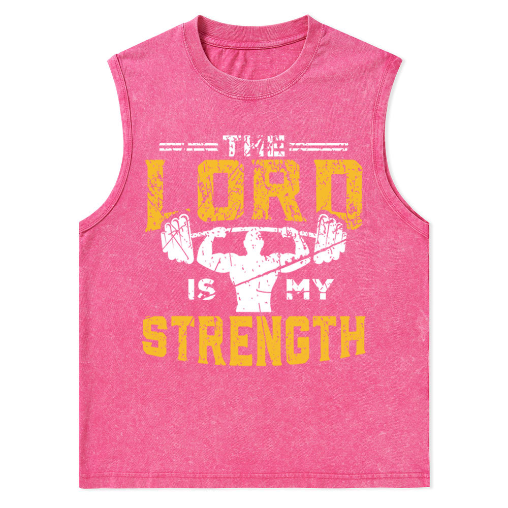 Jesus Workout The Lord Is My Strength Christian Tank Top