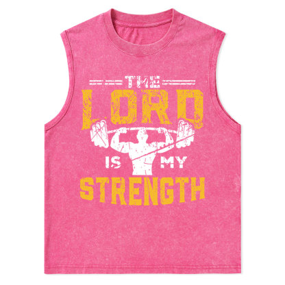 Jesus Workout The Lord Is My Strength Christian Tank Top