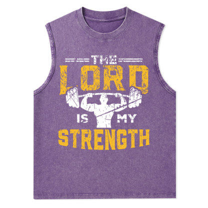 Jesus Workout The Lord Is My Strength Christian Tank Top