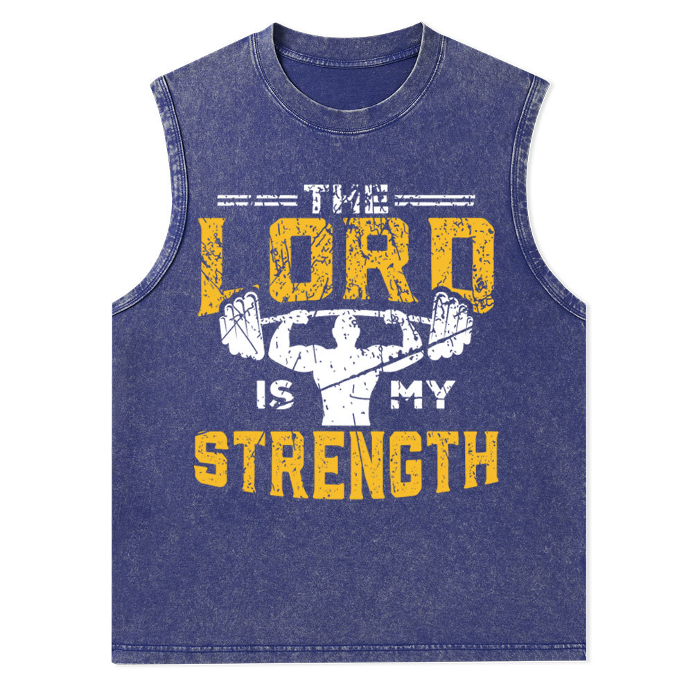Jesus Workout The Lord Is My Strength Christian Tank Top