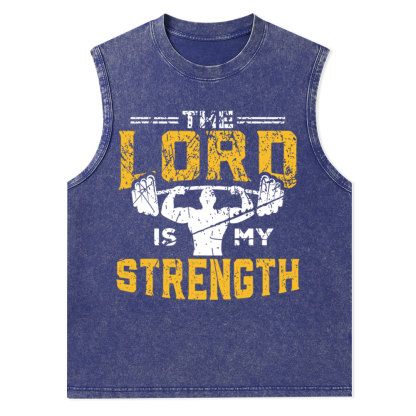 Jesus Workout The Lord Is My Strength Christian Tank Top