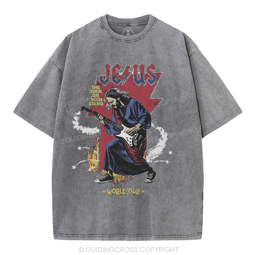 Jesus World Tour Christian Washed T-Shirt