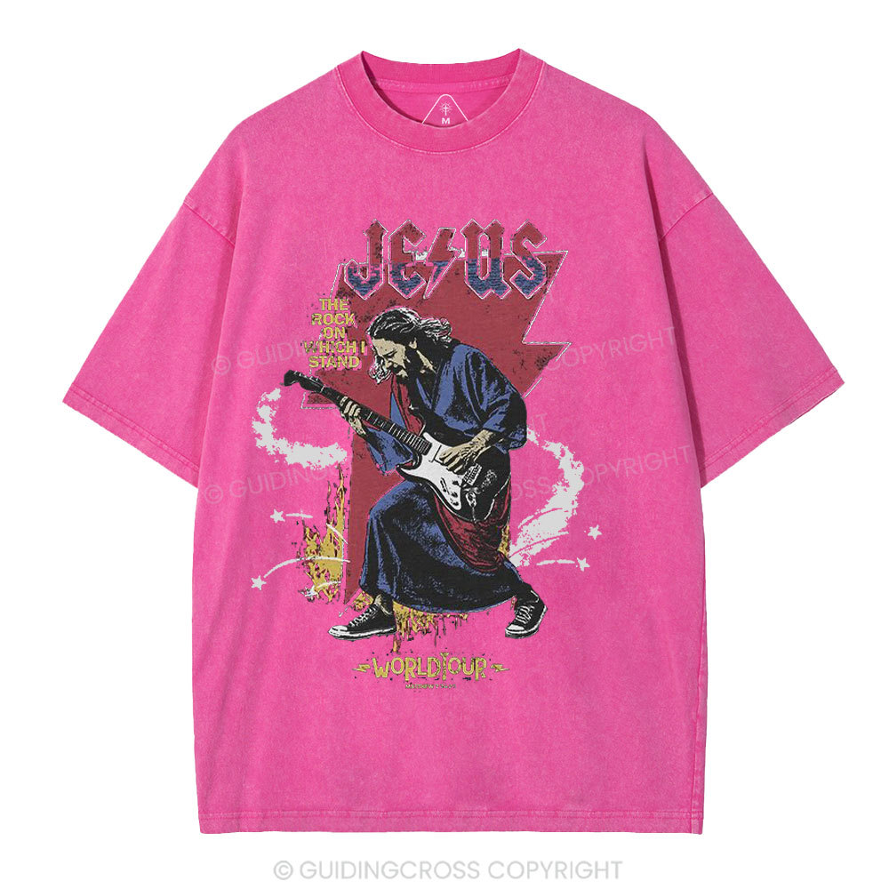 Jesus World Tour Christian Washed T-Shirt
