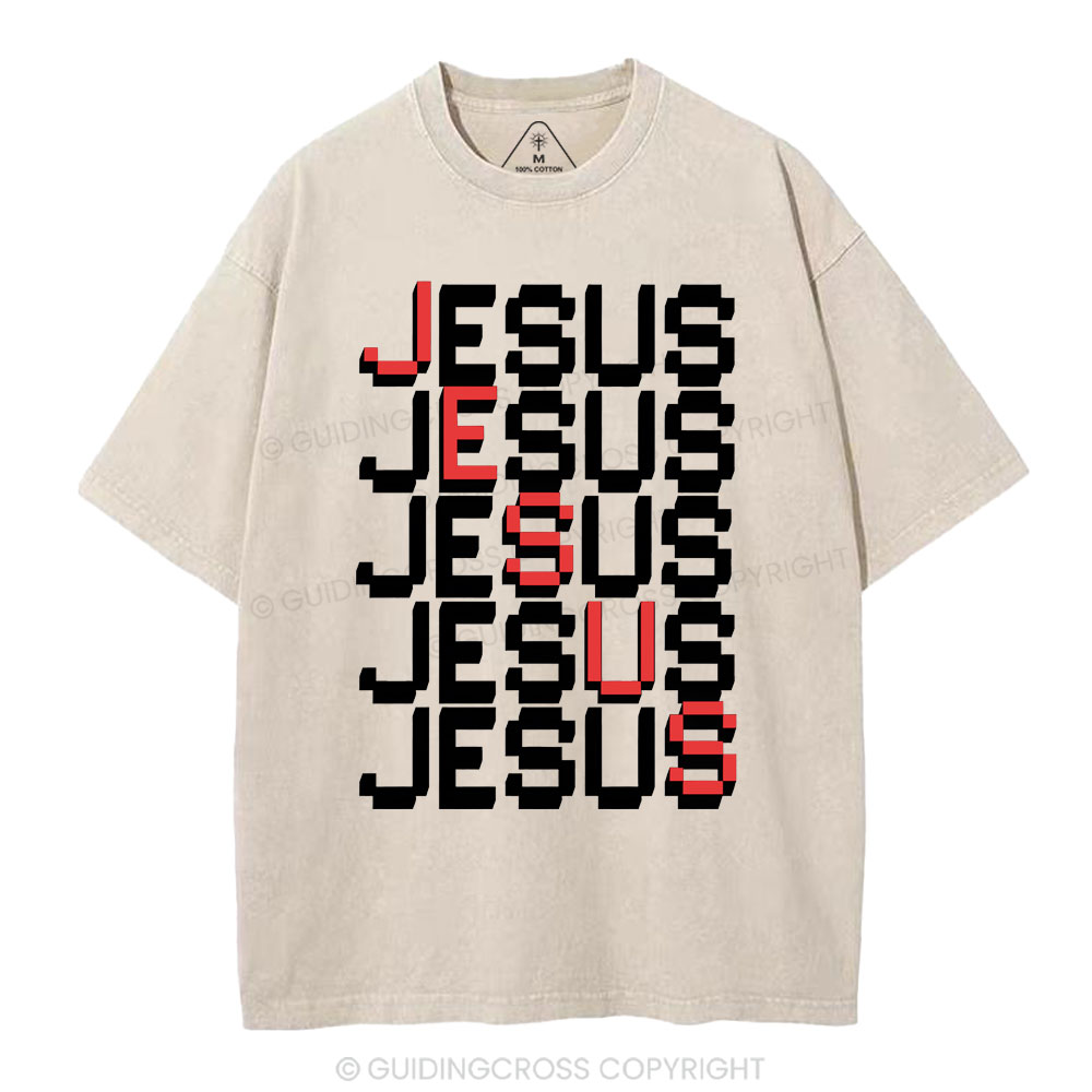 Jesus christian Washed T-Shirt