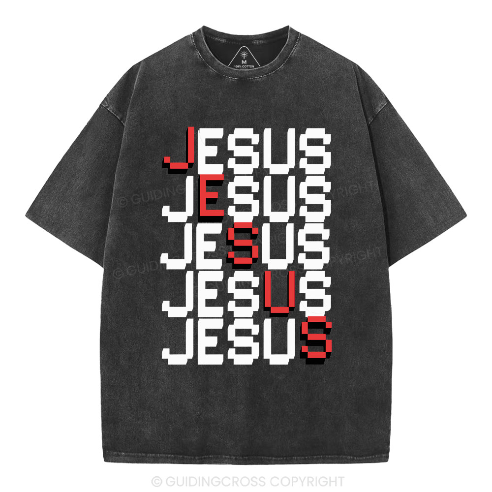 Jesus christian Washed T-Shirt