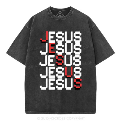 Jesus christian Washed T-Shirt