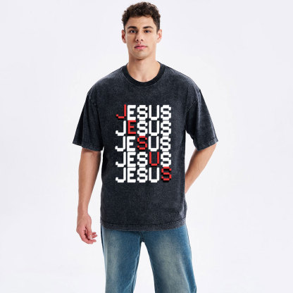 Jesus christian Washed T-Shirt