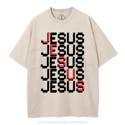 Jesus christian Washed T-Shirt