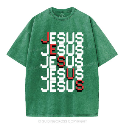 Jesus christian Washed T-Shirt