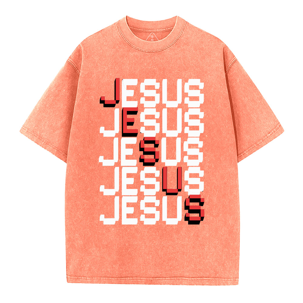 Jesus christian Washed T-Shirt