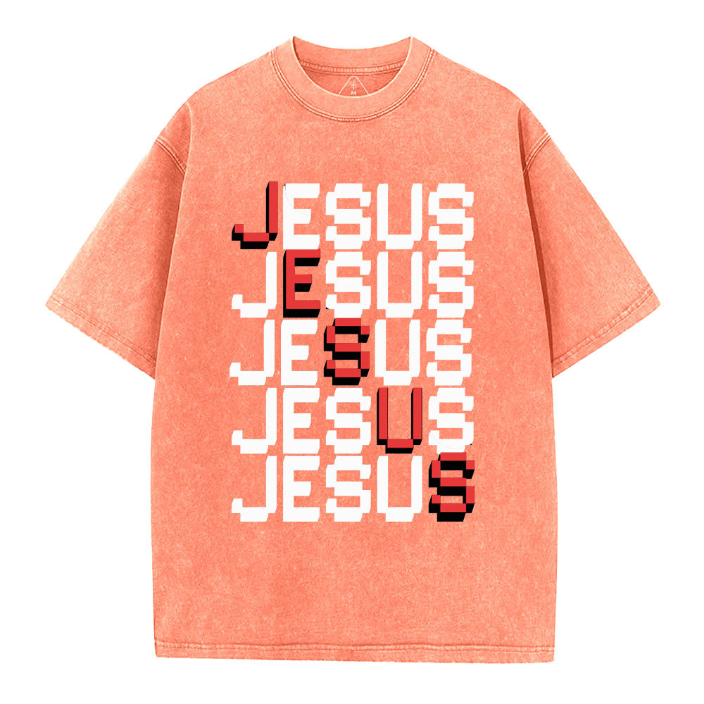 Jesus christian Washed T-Shirt