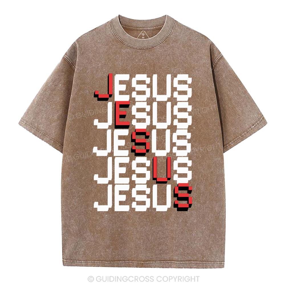 Jesus christian Washed T-Shirt