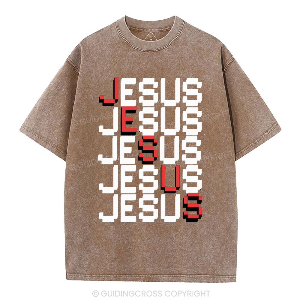 Jesus christian Washed T-Shirt