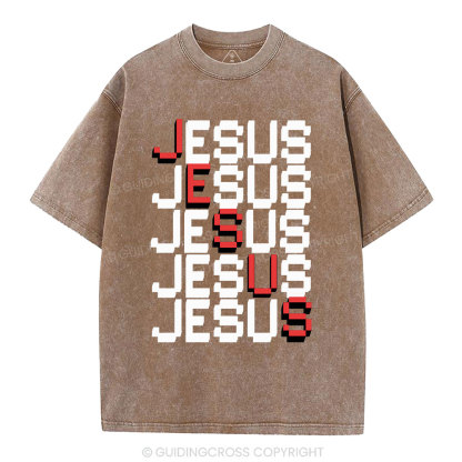 Jesus christian Washed T-Shirt