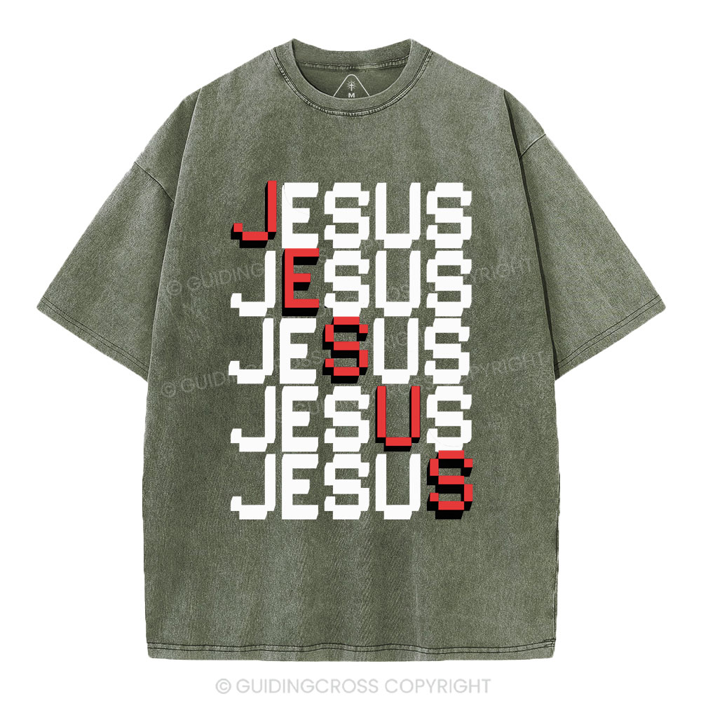 Jesus christian Washed T-Shirt