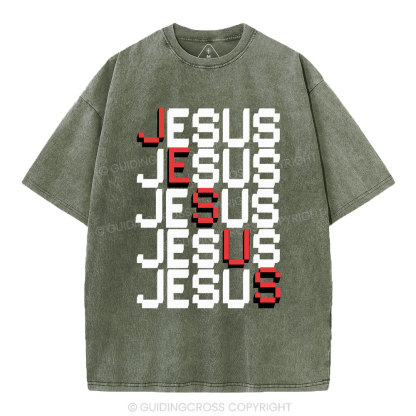 Jesus christian Washed T-Shirt