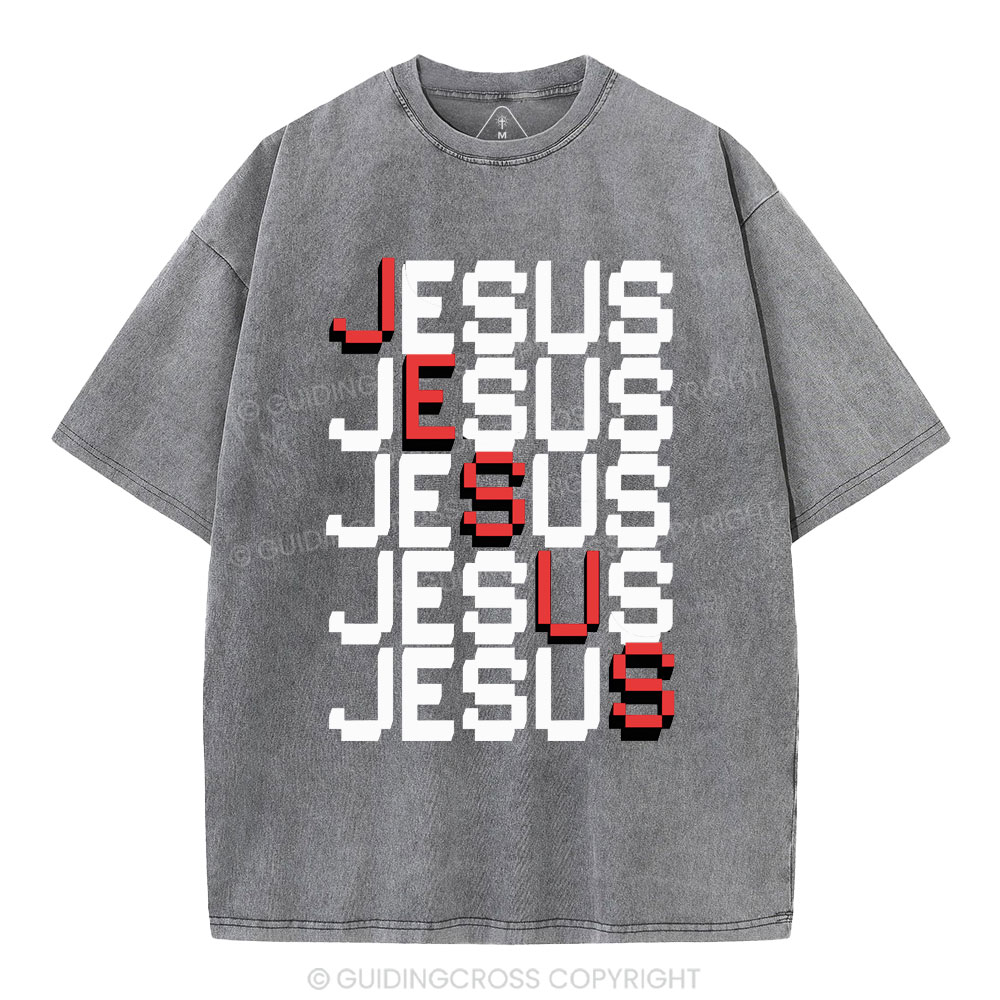 Jesus christian Washed T-Shirt