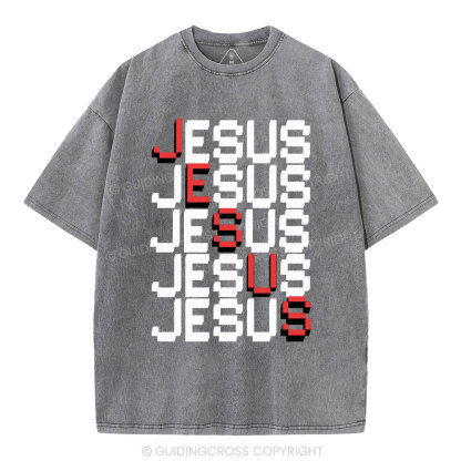 Jesus christian Washed T-Shirt