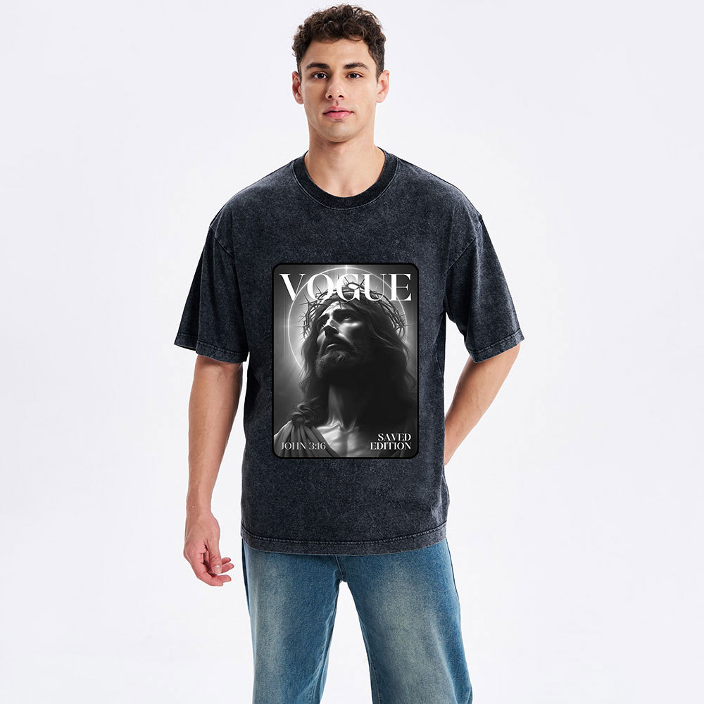 Jesus magazine Christian Washed T-Shirt