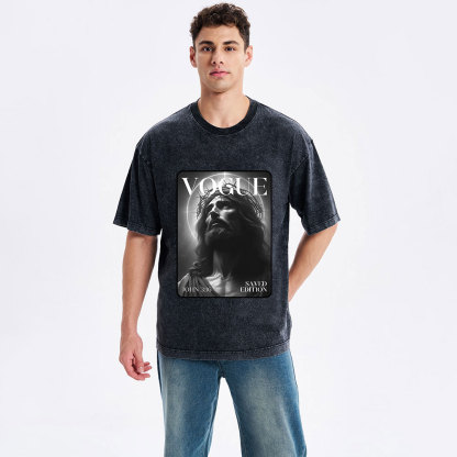 Jesus magazine Christian Washed T-Shirt