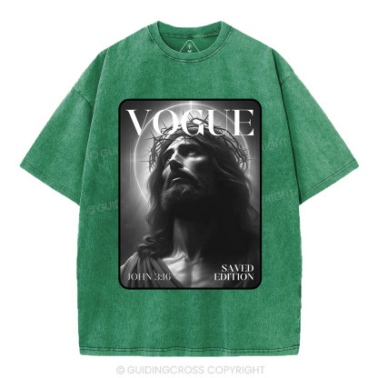 Jesus magazine Christian Washed T-Shirt