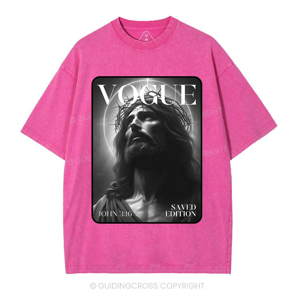 Jesus magazine Christian Washed T-Shirt