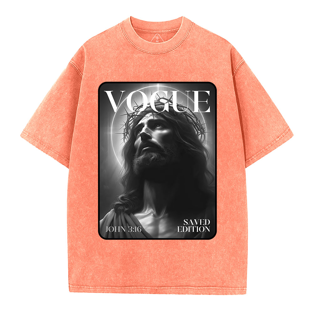 Jesus magazine Christian Washed T-Shirt