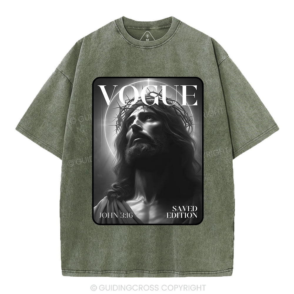 Jesus magazine Christian Washed T-Shirt