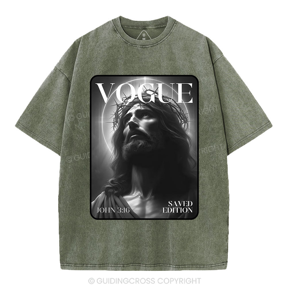 Jesus magazine Christian Washed T-Shirt