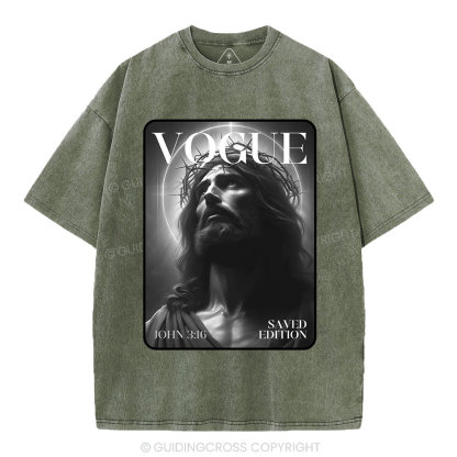 Jesus magazine Christian Washed T-Shirt