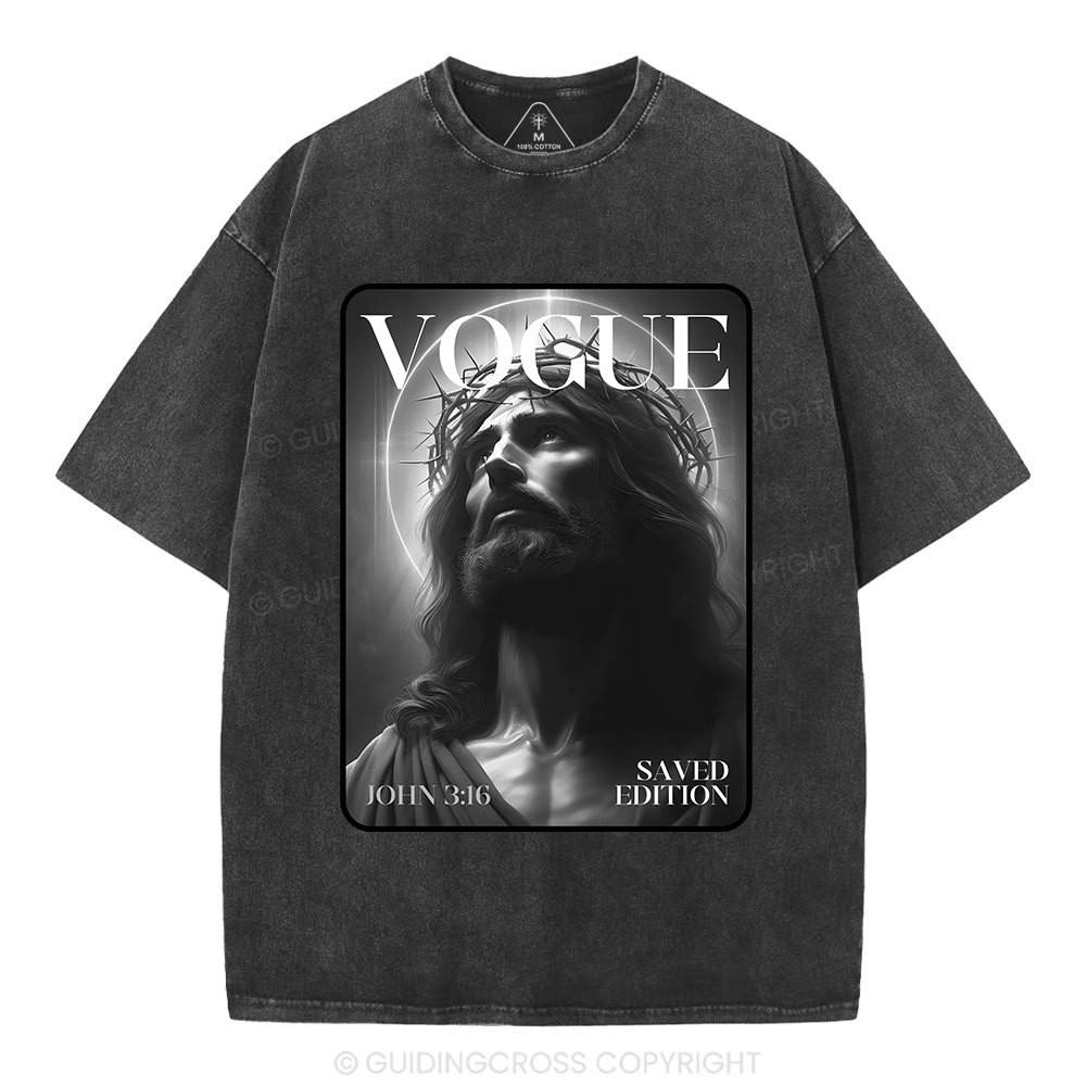 Jesus magazine Christian Washed T-Shirt