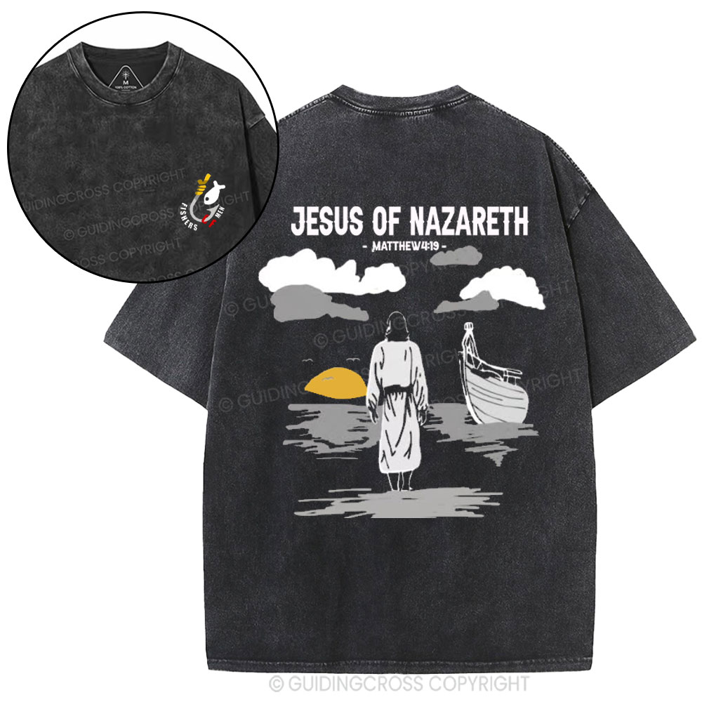 Jesus of Nazareth Christian Washed T-Shirt