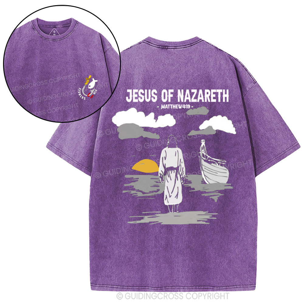 Jesus of Nazareth Christian Washed T-Shirt