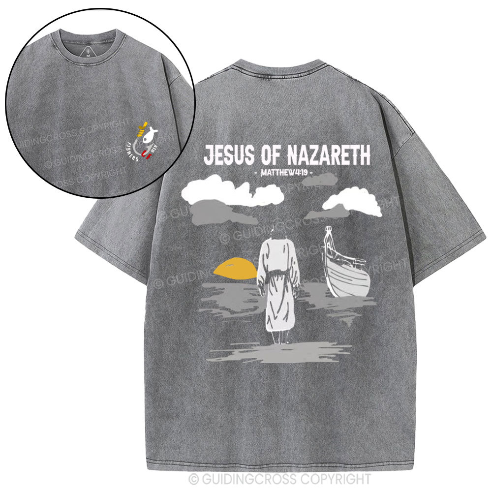 Jesus of Nazareth Christian Washed T-Shirt
