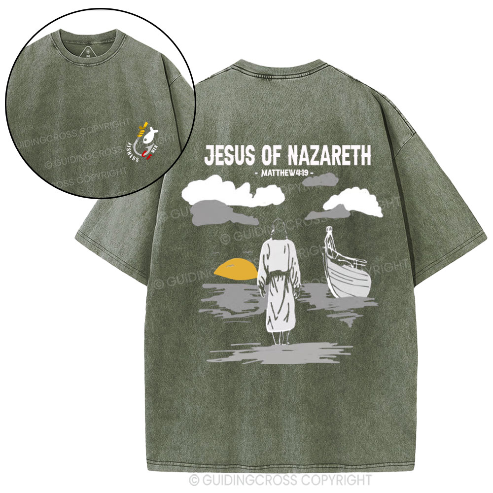 Jesus of Nazareth Christian Washed T-Shirt