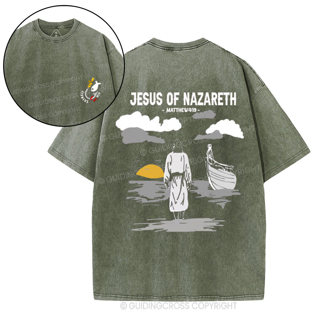 Jesus of Nazareth Christian Washed T-Shirt