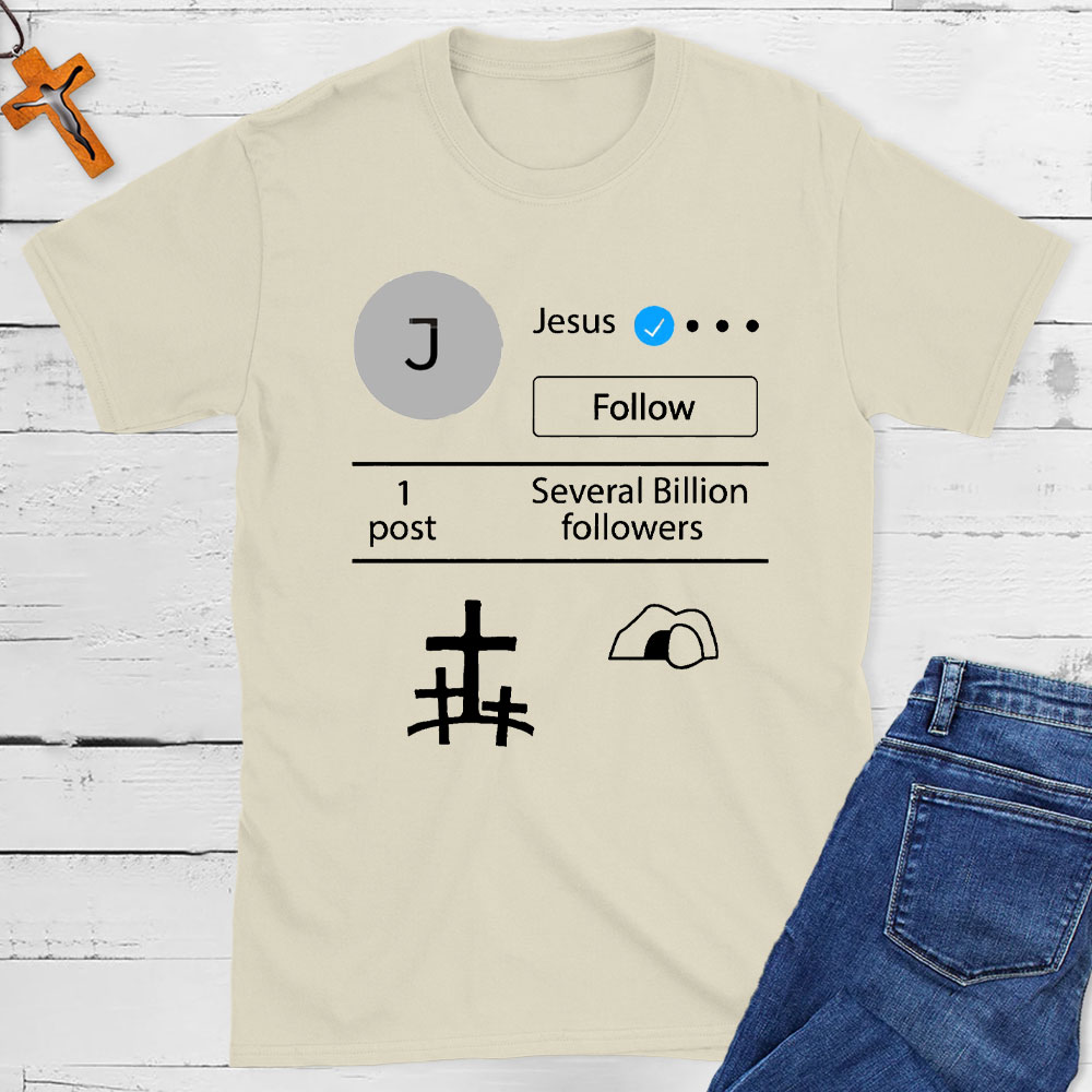 Jesus verified Jesus Social Media Christian T-Shirt