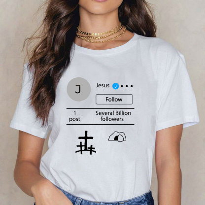 Jesus verified Jesus Social Media Christian T-Shirt