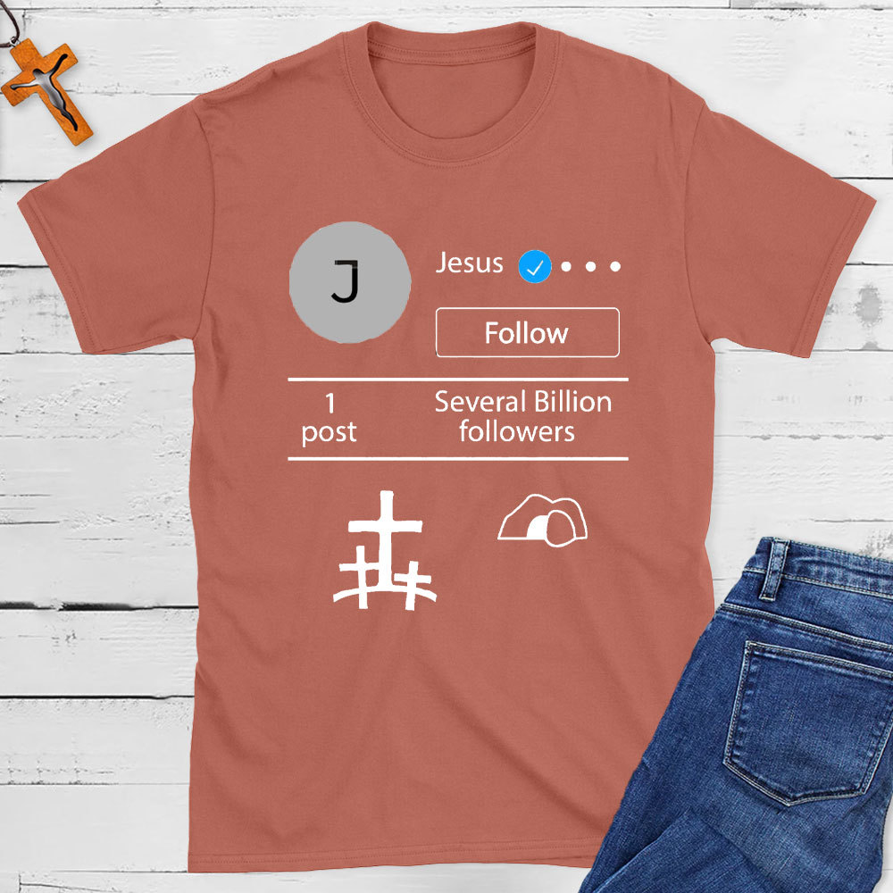 Jesus verified Jesus Social Media Christian T-Shirt