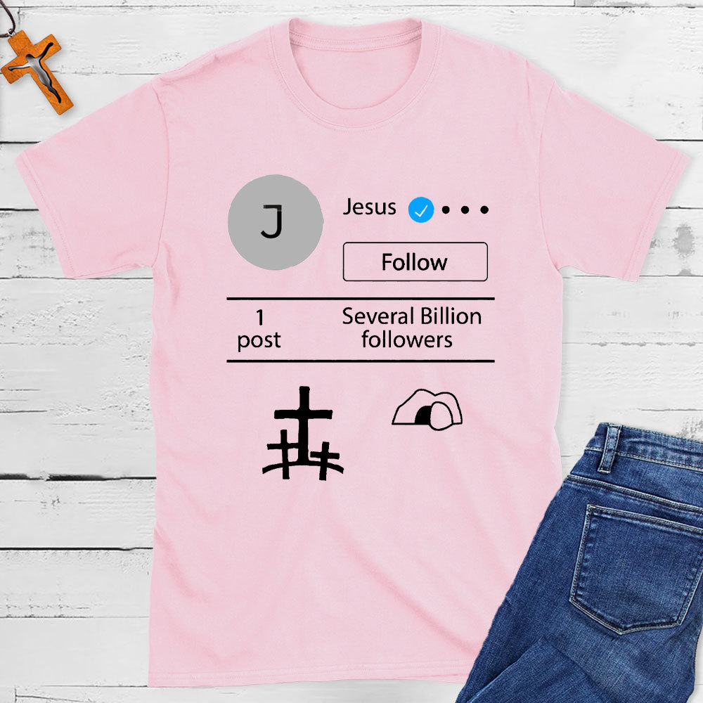 Jesus verified Jesus Social Media Christian T-Shirt
